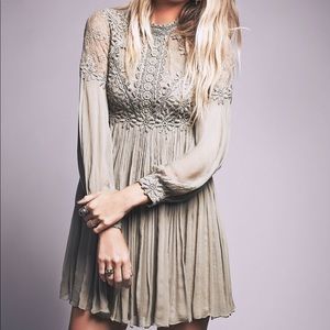 Free people Victorian Lou Lou Moss lace dress